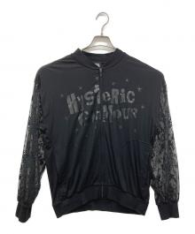 Hysteric Glamour（ヒステリックグラマー）の古着「レース切替ジャケット」｜ブラック