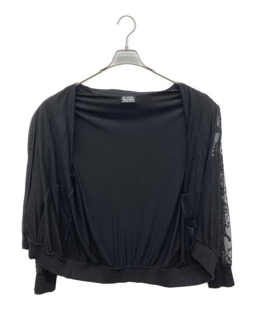 Hysteric Glamour（ヒステリックグラマー）Hysteric Glamour (ヒステリックグラマー) レース切替ジャケット ブラック サイズ:Freeの古着・服飾アイテム