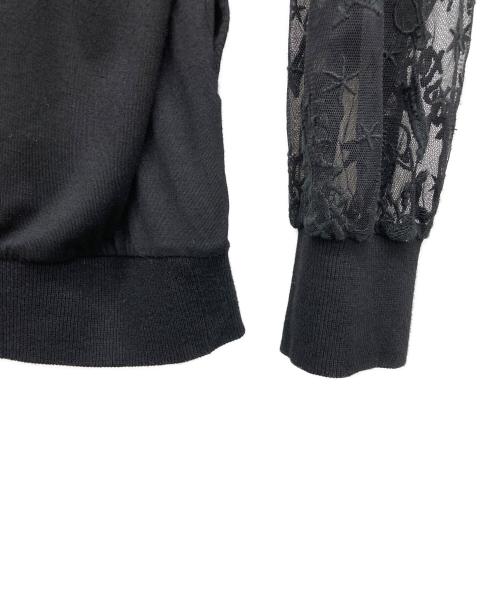 Hysteric Glamour（ヒステリックグラマー）Hysteric Glamour (ヒステリックグラマー) レース切替ジャケット ブラック サイズ:Freeの古着・服飾アイテム