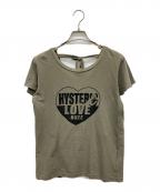 Hysteric Glamourヒステリックグラマー）の古着「LOVE HEART Tシャツ」｜グリーン