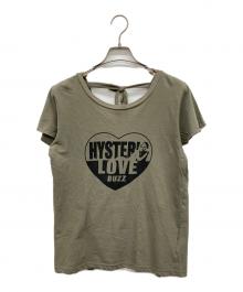 Hysteric Glamour（ヒステリックグラマー）の古着「LOVE HEART Tシャツ」｜グリーン