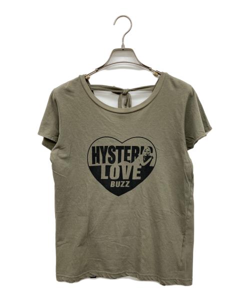 Hysteric Glamour（ヒステリックグラマー）Hysteric Glamour (ヒステリックグラマー) LOVE HEART Tシャツ グリーン サイズ:FREEの古着・服飾アイテム