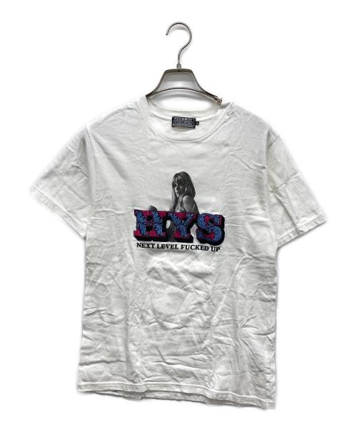 Hysteric Glamour（ヒステリックグラマー）Hysteric Glamour (ヒステリックグラマー) NEXT LEVEL刺繍Tシャツ ホワイト サイズ:Sの古着・服飾アイテム