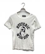 Hysteric Glamourヒステリックグラマー）の古着「HYS WILD SIDE Tシャツ」｜ホワイト
