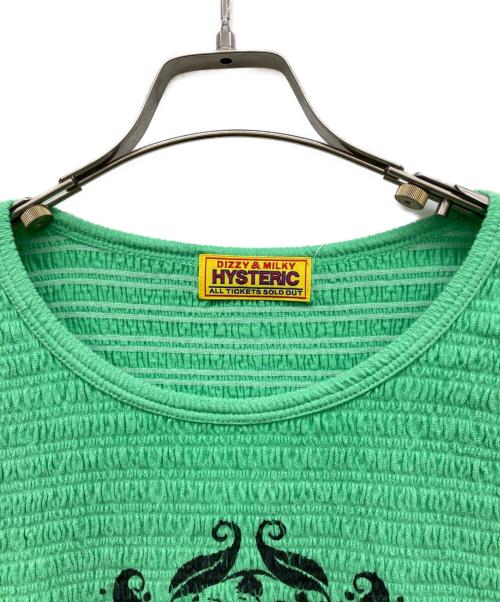 Hysteric Glamour（ヒステリックグラマー）Hysteric Glamour (ヒステリックグラマー) ALOHA HYSTERIC チビTシャツ グリーン サイズ:FREEの古着・服飾アイテム