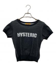 Hysteric Glamour（ヒステリックグラマー）の古着「TEMPTATION GIRLプレーティング チビプルオーバー」｜ブラック