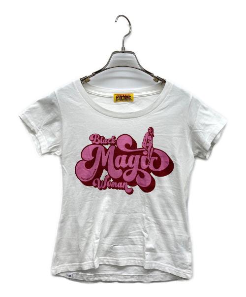 Hysteric Glamour（ヒステリックグラマー）Hysteric Glamour (ヒステリックグラマー) BLACK MAGIC WOMAN チビTシャツ ホワイト サイズ:FREEの古着・服飾アイテム