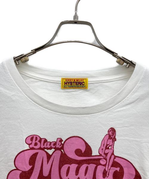 Hysteric Glamour（ヒステリックグラマー）Hysteric Glamour (ヒステリックグラマー) BLACK MAGIC WOMAN チビTシャツ ホワイト サイズ:FREEの古着・服飾アイテム