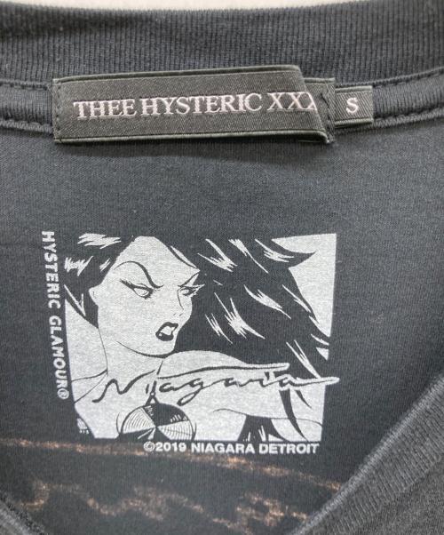 Thee Hysteric XXX（ジィ ヒステリックトリプルエックス）Thee Hysteric XXX (ジィ ヒステリックトリプルエックス) 半袖カットソー ブラック サイズ:Sの古着・服飾アイテム