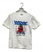 Hysteric Glamourヒステリックグラマー）の古着「STBFV刺繍Tシャツ」｜ホワイト