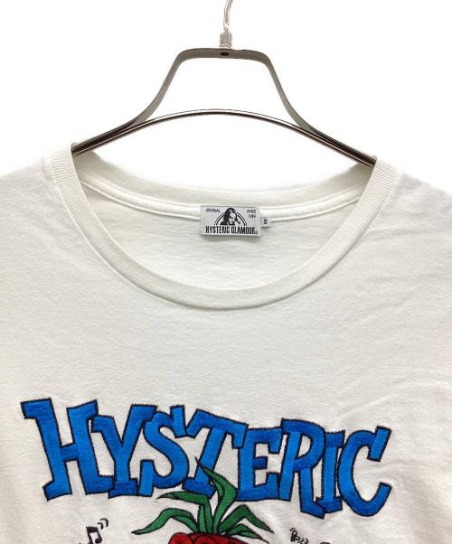 Hysteric Glamour（ヒステリックグラマー）Hysteric Glamour (ヒステリックグラマー) STBFV刺繍Tシャツ ホワイト サイズ:Sの古着・服飾アイテム
