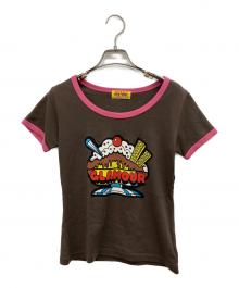 Hysteric Glamour（ヒステリックグラマー）の古着「GLAMOUR PARFAIT ちびTシャツ」｜ブラウン