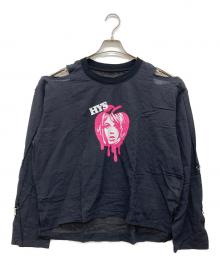Hysteric Glamour（ヒステリックグラマー）の古着「MELT APPLE プルオーバーガーゼシャツ」｜ブラック