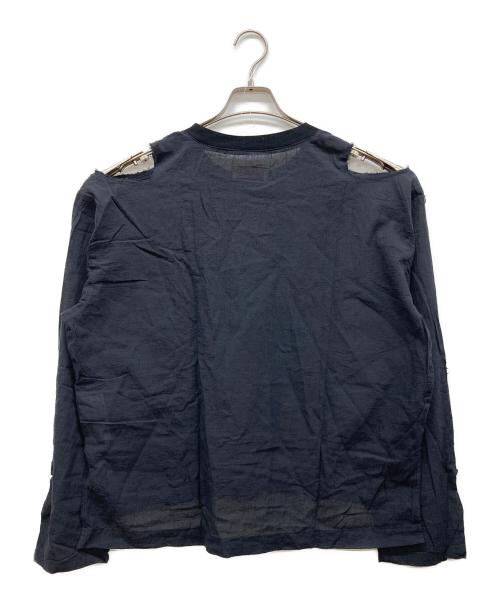 Hysteric Glamour（ヒステリックグラマー）Hysteric Glamour (ヒステリックグラマー) MELT APPLE プルオーバーガーゼシャツ ブラック サイズ:Freeの古着・服飾アイテム
