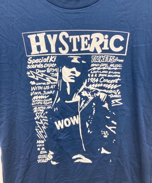 Hysteric Glamour（ヒステリックグラマー）Hysteric Glamour (ヒステリックグラマー) WOW GIRL オーバーサイズTシャツ ネイビー サイズ:Freeの古着・服飾アイテム