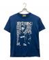 Hysteric Glamour（ヒステリックグラマー）の古着「WOW GIRL オーバーサイズTシャツ」｜ネイビー