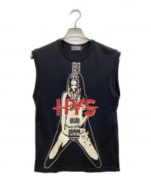 Hysteric Glamour（ヒステリックグラマー）の古着「FLYING V ノースリーブTシャツ」｜ブラック