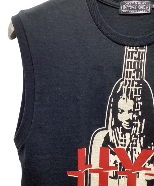Hysteric Glamour（ヒステリックグラマー）Hysteric Glamour (ヒステリックグラマー) FLYING V ノースリーブTシャツ ブラック サイズ:Sの古着・服飾アイテム