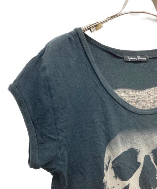 Hysteric Glamour（ヒステリックグラマー）Hysteric Glamour (ヒステリックグラマー) スカルベリーフレンチスリーブカットソー ブラック サイズ:FREEの古着・服飾アイテム