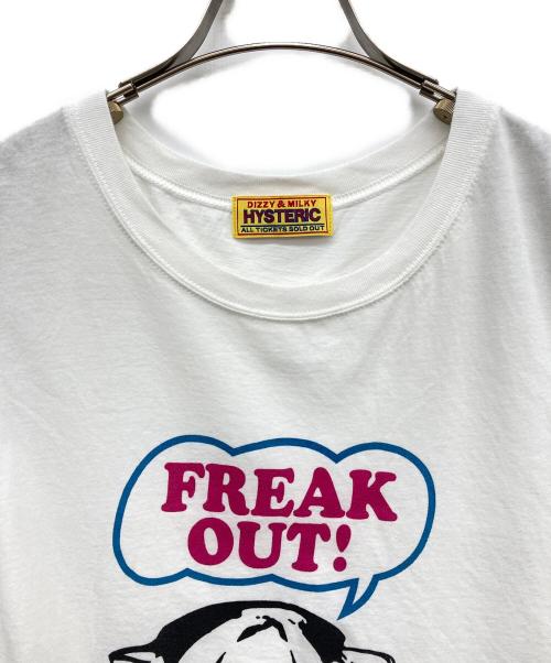 Hysteric Glamour（ヒステリックグラマー）Hysteric Glamour (ヒステリックグラマー) FREAK OUT! ノースリーブカットソー ホワイト サイズ:FREEの古着・服飾アイテム