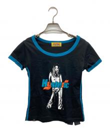 Hysteric Glamour（ヒステリックグラマー）の古着「FEATHER BABE チビTシャツ」｜ブラック