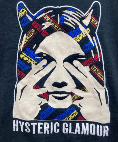 Hysteric Glamour（ヒステリックグラマー）Hysteric Glamour (ヒステリックグラマー) SEE NO EVIL刺繍 Tシャツ ブラック サイズ:Sの古着・服飾アイテム