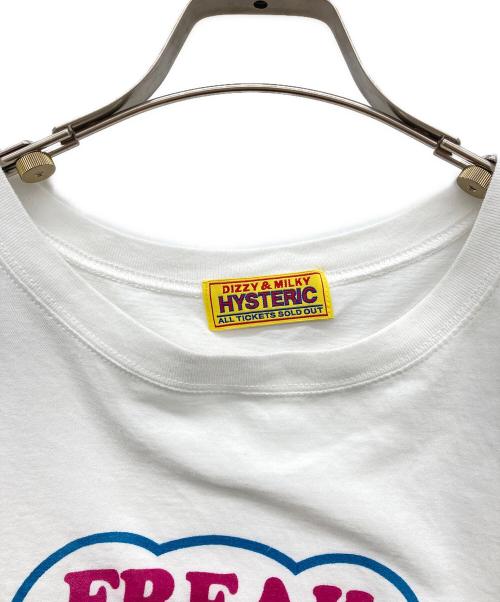 Hysteric Glamour（ヒステリックグラマー）Hysteric Glamour (ヒステリックグラマー) FREAK OUT! ショート丈ノースリーブ ホワイト サイズ:FREEの古着・服飾アイテム