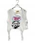 Hysteric Glamour（ヒステリックグラマー）の古着「FREAK OUT! ショート丈ノースリーブ」｜ホワイト