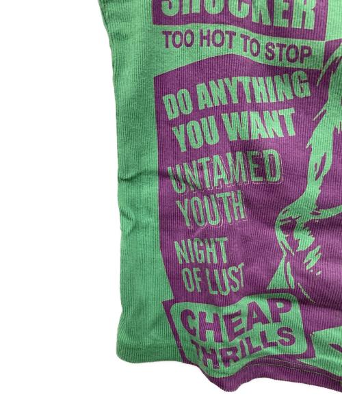 Hysteric Glamour（ヒステリックグラマー）Hysteric Glamour (ヒステリックグラマー) CHEAP THRILLS キャミソール グリーン サイズ:FREEの古着・服飾アイテム