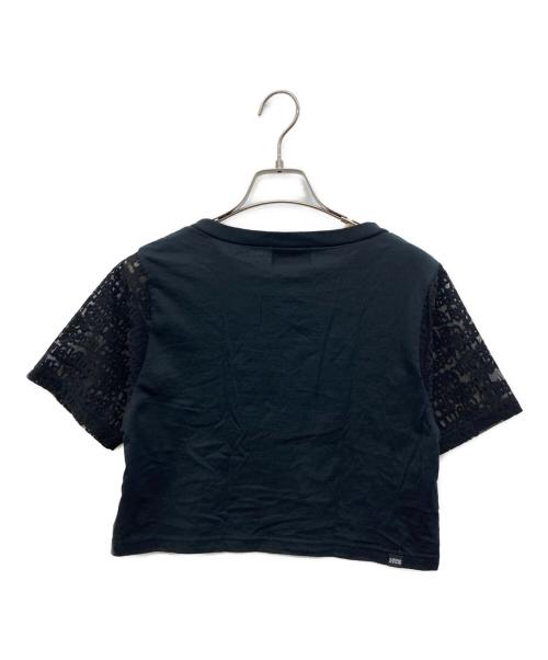 Hysteric Glamour（ヒステリックグラマー）Hysteric Glamour (ヒステリックグラマー) CAMERA CLUB ショート丈Tシャツ ブラック サイズ:FREEの古着・服飾アイテム