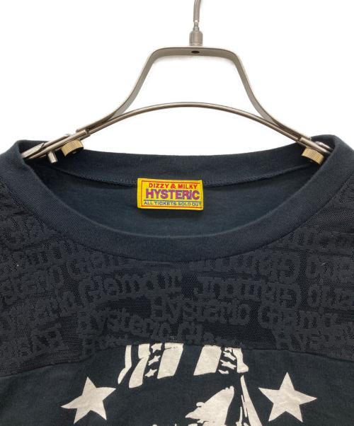 Hysteric Glamour（ヒステリックグラマー）Hysteric Glamour (ヒステリックグラマー) CAMERA CLUB ショート丈Tシャツ ブラック サイズ:FREEの古着・服飾アイテム
