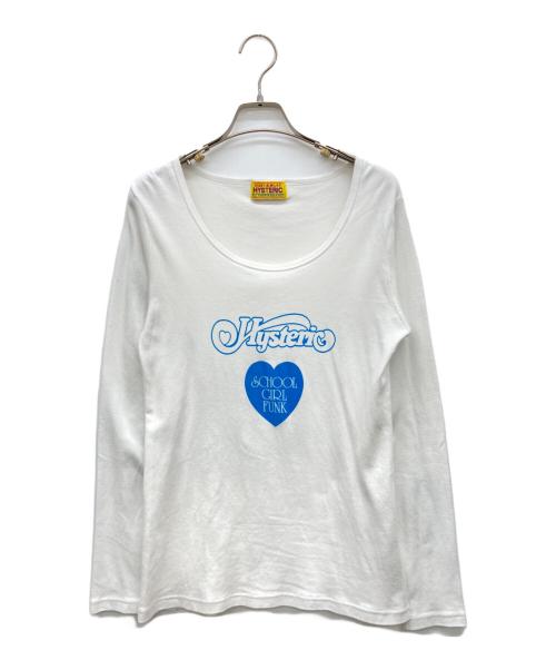 Hysteric Glamour（ヒステリックグラマー）Hysteric Glamour (ヒステリックグラマー) SCHOOL GIRL FUNK カットソー ホワイト サイズ:FREEの古着・服飾アイテム