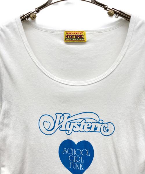 Hysteric Glamour（ヒステリックグラマー）Hysteric Glamour (ヒステリックグラマー) SCHOOL GIRL FUNK カットソー ホワイト サイズ:FREEの古着・服飾アイテム