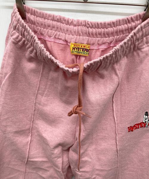 Hysteric Glamour（ヒステリックグラマー）Hysteric Glamour (ヒステリックグラマー) WOMAN刺繍 スウェットパンツ ピンク サイズ:FREEの古着・服飾アイテム