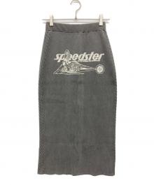 Hysteric Glamour（ヒステリックグラマー）の古着「SPEEDSTER フロントZIPタイトスカート」｜グレー