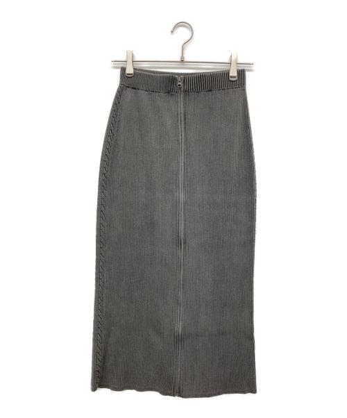 Hysteric Glamour（ヒステリックグラマー）Hysteric Glamour (ヒステリックグラマー) SPEEDSTER フロントZIPタイトスカート グレー サイズ:FREEの古着・服飾アイテム