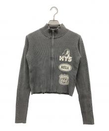 Hysteric Glamour（ヒステリックグラマー）の古着「THE NEW HYS Cropped Jersery」｜グレー