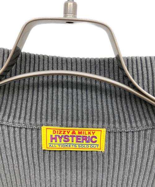 Hysteric Glamour（ヒステリックグラマー）Hysteric Glamour (ヒステリックグラマー) THE NEW HYS Cropped Jersery グレー サイズ:FREEの古着・服飾アイテム