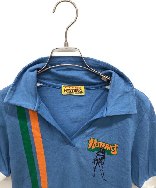 Hysteric Glamour（ヒステリックグラマー）Hysteric Glamour (ヒステリックグラマー) BAD AS MAMA シャツ ブルー サイズ:FREEの古着・服飾アイテム