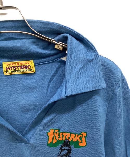 Hysteric Glamour（ヒステリックグラマー）Hysteric Glamour (ヒステリックグラマー) BAD AS MAMA シャツ ブルー サイズ:FREEの古着・服飾アイテム