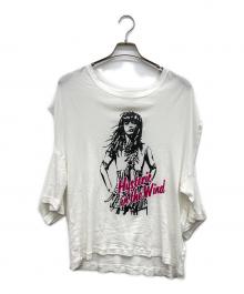 Hysteric Glamour（ヒステリックグラマー）の古着「HYS IN THE WIND オーバーサイズTシャツ」｜ホワイト