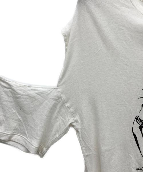 Hysteric Glamour（ヒステリックグラマー）Hysteric Glamour (ヒステリックグラマー) HYS IN THE WIND オーバーサイズTシャツ ホワイト サイズ:FREEの古着・服飾アイテム