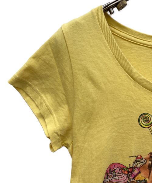 Hysteric Glamour（ヒステリックグラマー）Hysteric Glamour (ヒステリックグラマー) IBUKI SWEETS Tシャツ イエロー サイズ:FREEの古着・服飾アイテム