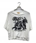 Hysteric Glamourヒステリックグラマー）の古着「KICK YOUR ASS オーバーサイズTシャツ」｜ホワイト