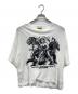 Hysteric Glamour（ヒステリックグラマー）の古着「KICK YOUR ASS オーバーサイズTシャツ」｜ホワイト