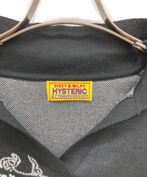 Hysteric Glamour（ヒステリックグラマー）Hysteric Glamour (ヒステリックグラマー) ポロシャツ ブラック サイズ:Freeの古着・服飾アイテム
