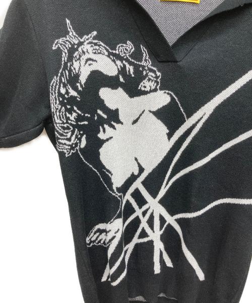 Hysteric Glamour（ヒステリックグラマー）Hysteric Glamour (ヒステリックグラマー) ポロシャツ ブラック サイズ:Freeの古着・服飾アイテム