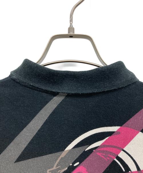 Hysteric Glamour（ヒステリックグラマー）Hysteric Glamour (ヒステリックグラマー) リネン混ポロシャツ ブラック サイズ:FREEの古着・服飾アイテム