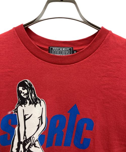 Hysteric Glamour（ヒステリックグラマー）Hysteric Glamour (ヒステリックグラマー) Tシャツ レッド サイズ:Mの古着・服飾アイテム