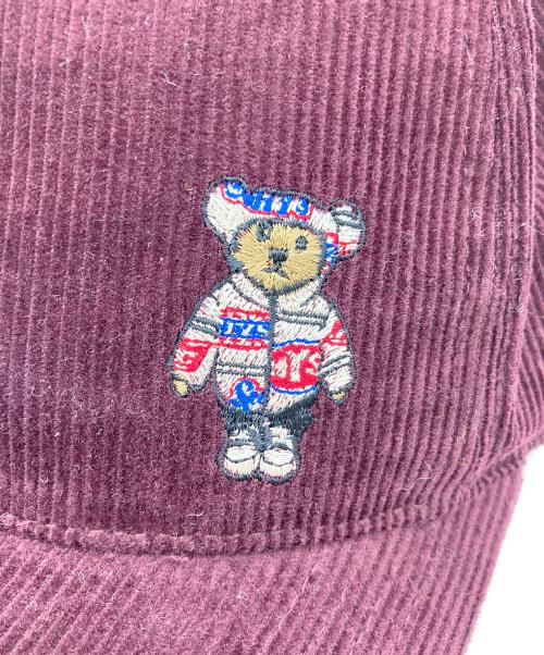 Hysteric Glamour（ヒステリックグラマー）Hysteric Glamour (ヒステリックグラマー) TEDDY刺繍 コーデュロイキャップ ボルドーの古着・服飾アイテム